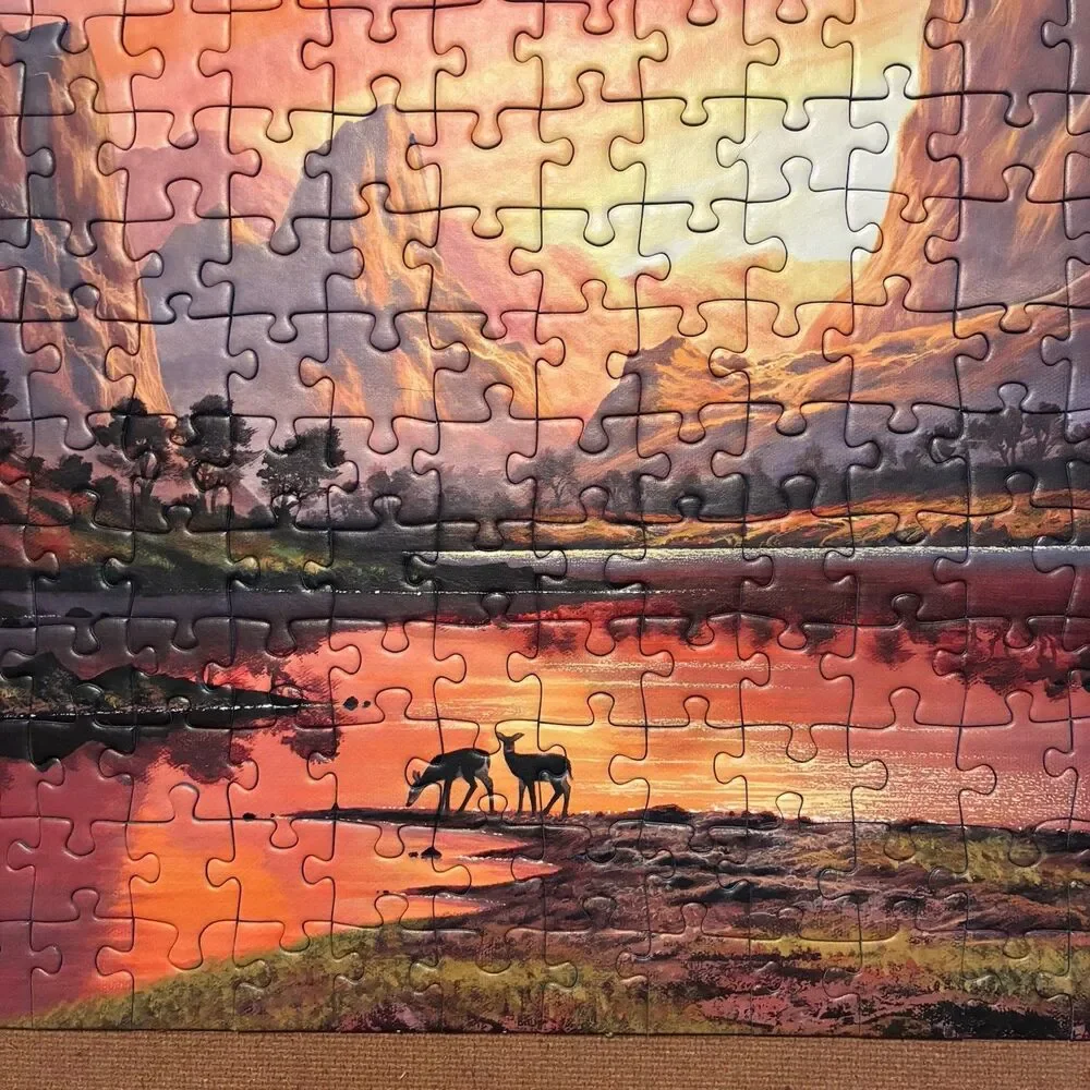 Ravensburger Great Outdoors Tranquil Sunset 300 Piece Puzzle Complete